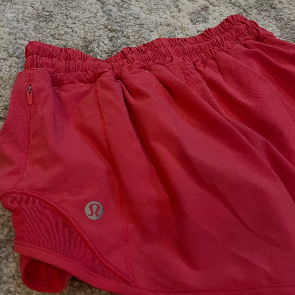 lululemon athletica Red Athletic Shorts